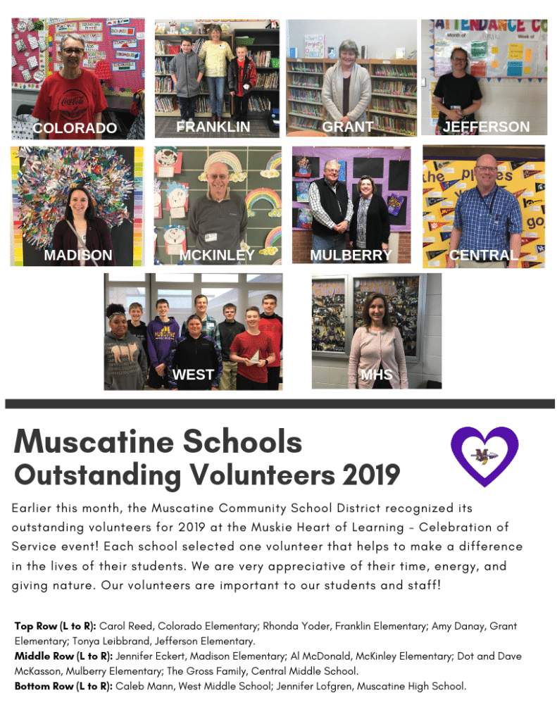 MCSD’s Outstanding Volunteers 2019 | Discover Muscatine