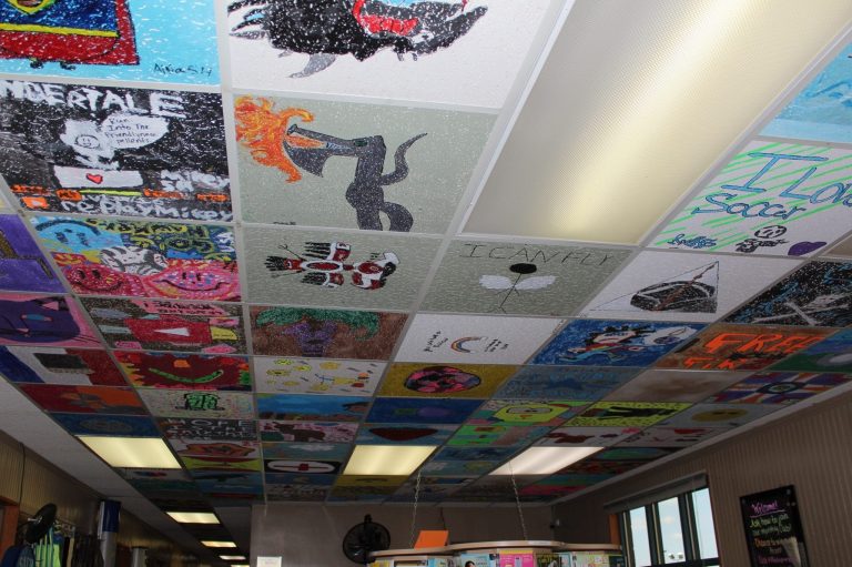 A Piece of History: Miracle Car Wash Creates Display from Colorado Elementary School Tiles