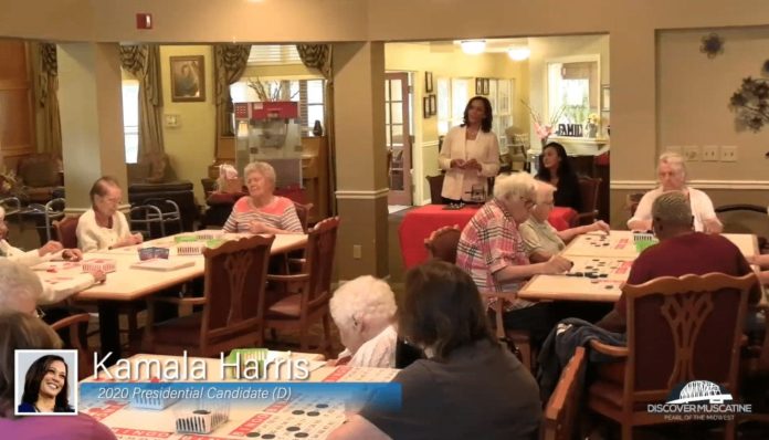 Kamala Harris Makes Brief Campaign Stop At Bickford Senior Living