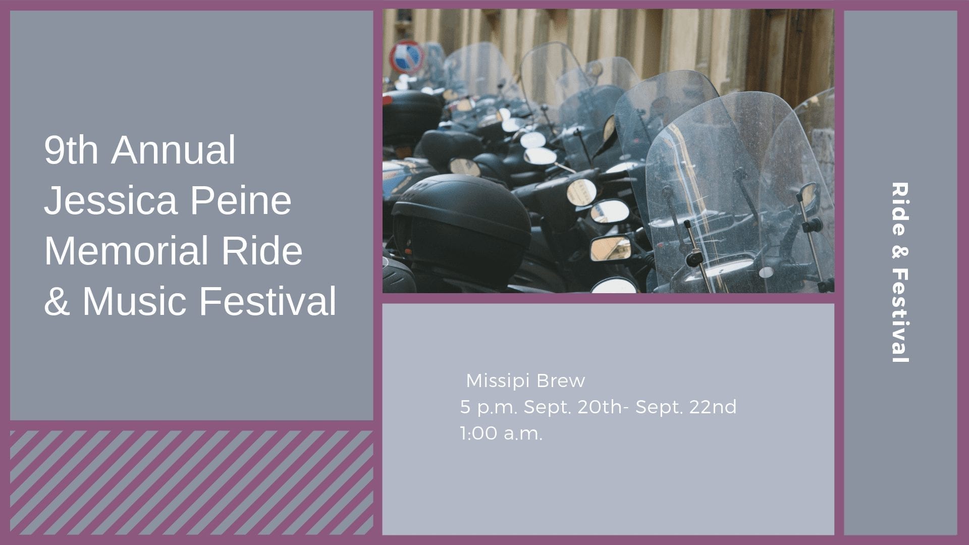 9th Annual Jessica Peine Memorial Ride & Music Festival