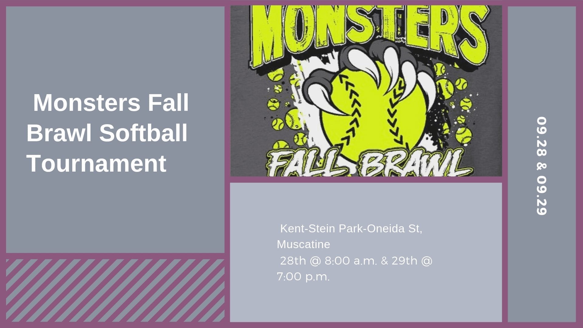 Monsters Fall Brawl Softball Tournament