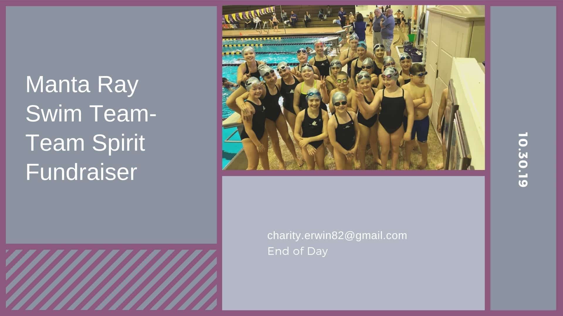 Manta Ray Swim Team-Team Spirit Fundraiser