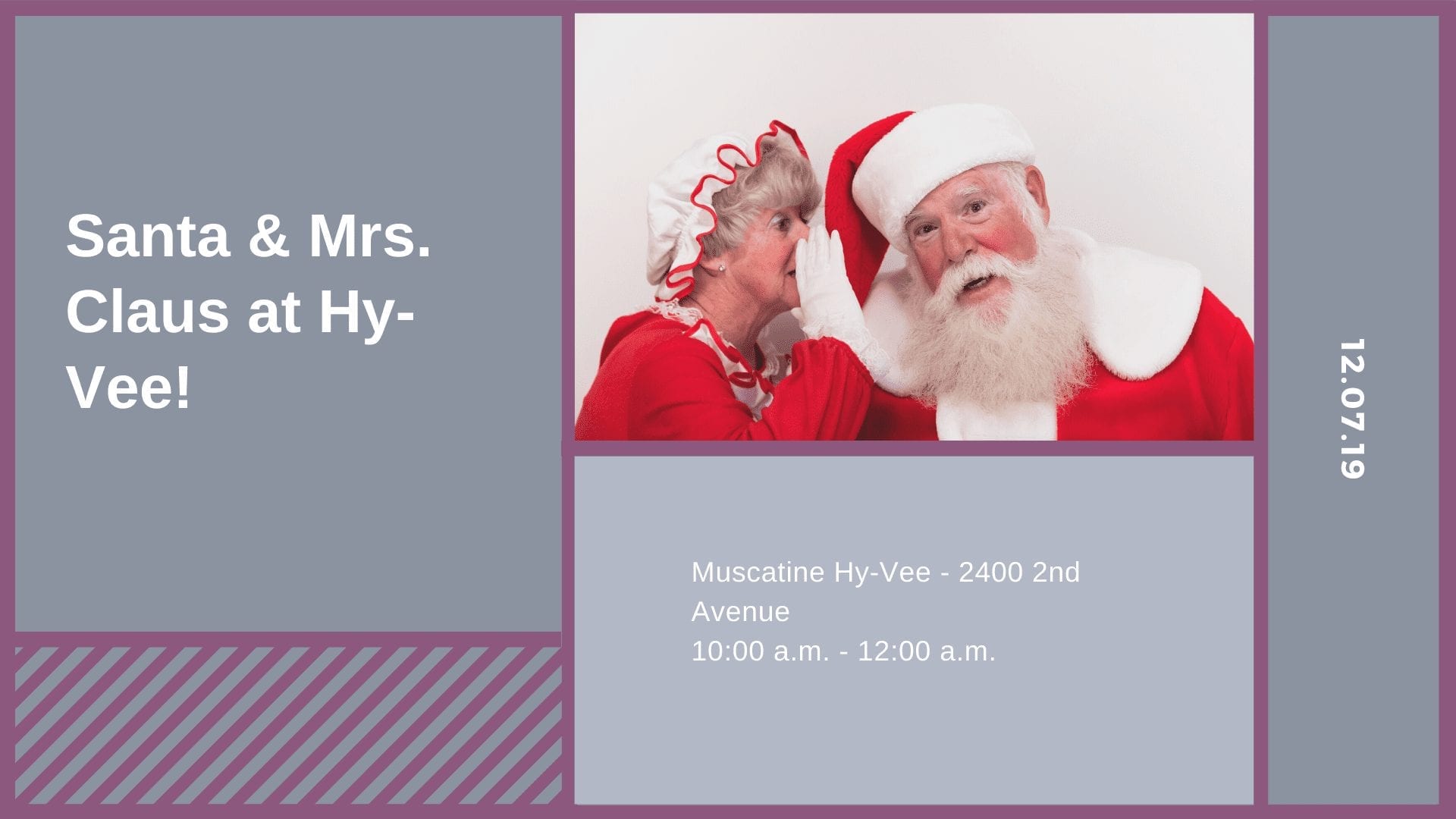 Santa & Mrs. Claus at Hy-Vee!