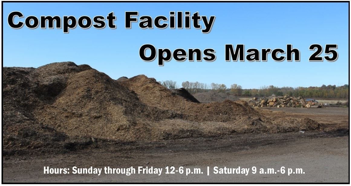 Compost Facility opens for the season on March 25