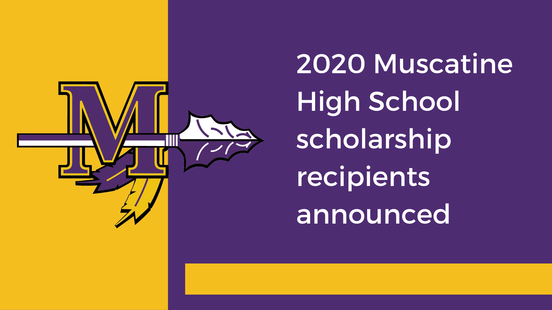 2020 Muscatine High School scholarship recipients announced | Discover ...