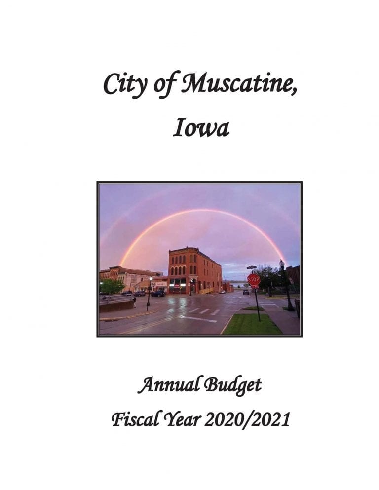 City of Muscatine FY 2020-2021 budget available to view