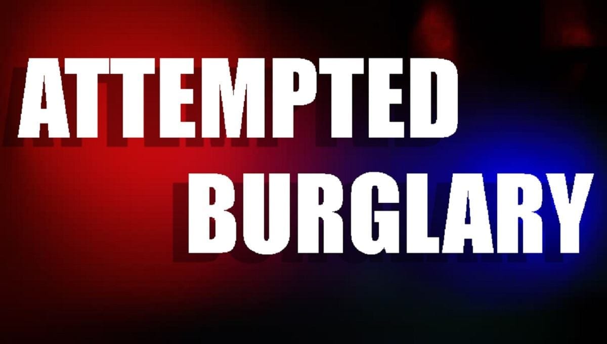Attempted burglary reported; police urge residents to stay vigilant