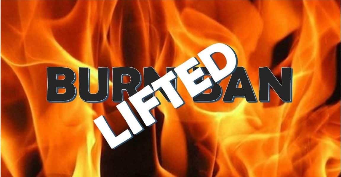 Burn Ban is lifted for Muscatine County