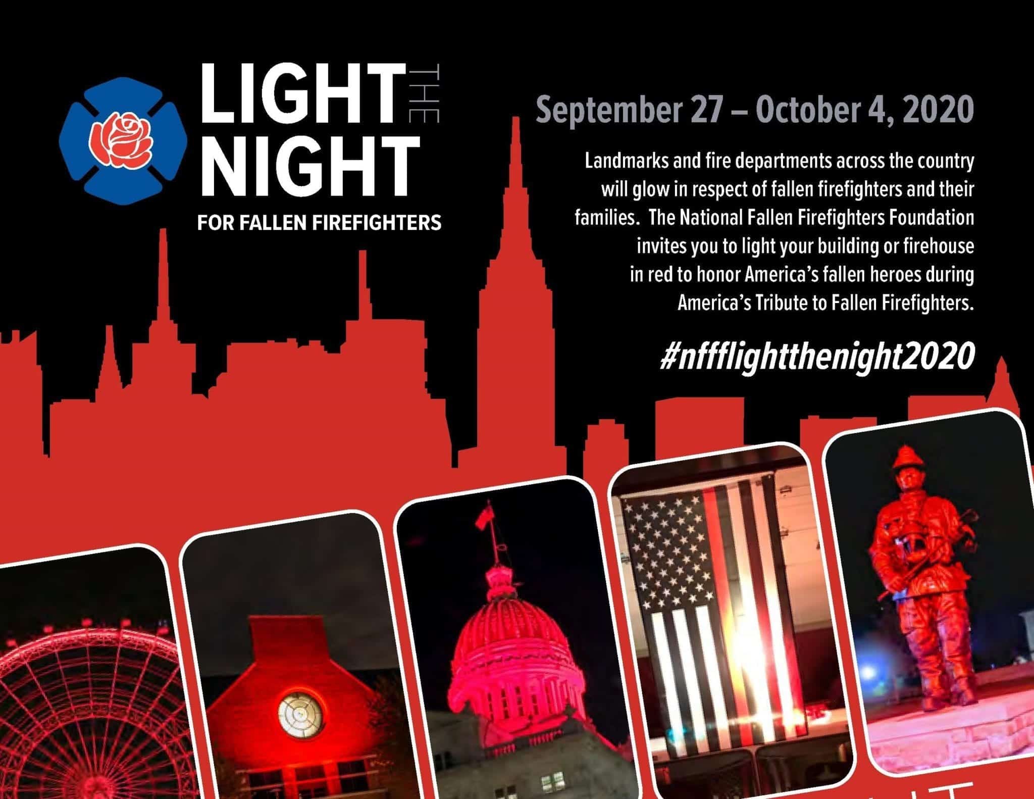 Light the night October 3 to honor fallen firefighters