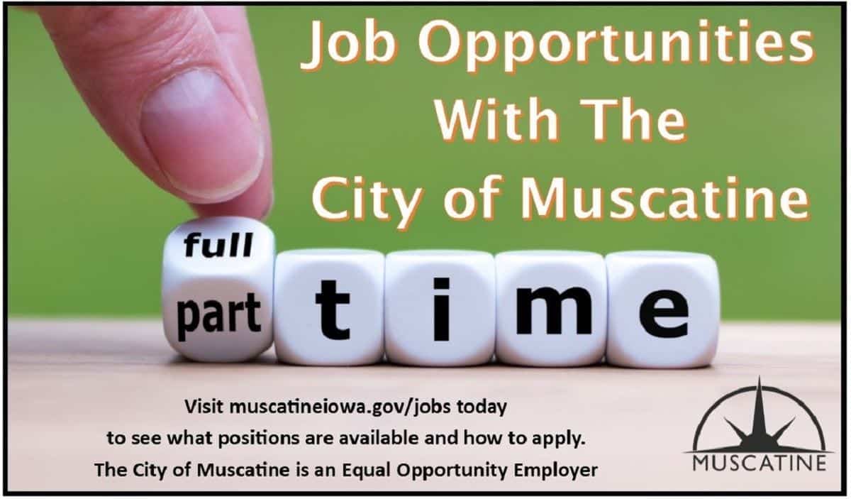 Part time employment opportunities are available with the City