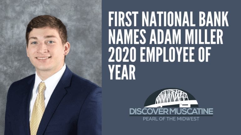 First National Bank names Adam Miller 2020 Employee of Year