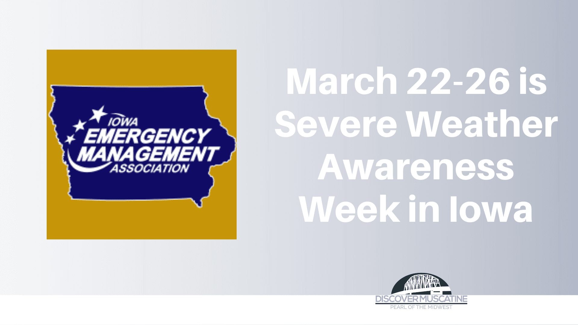 March 2226 is Severe Weather Awareness Week in Iowa Discover Muscatine