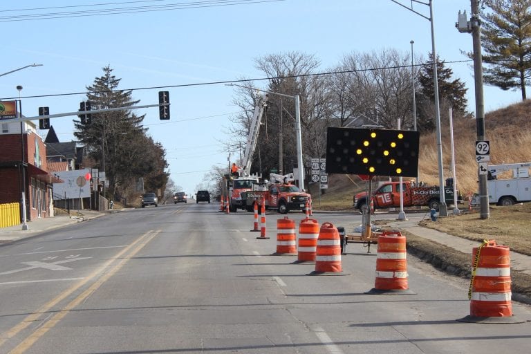 Lane restrictions to continue at East 2nd and Cypress intersection