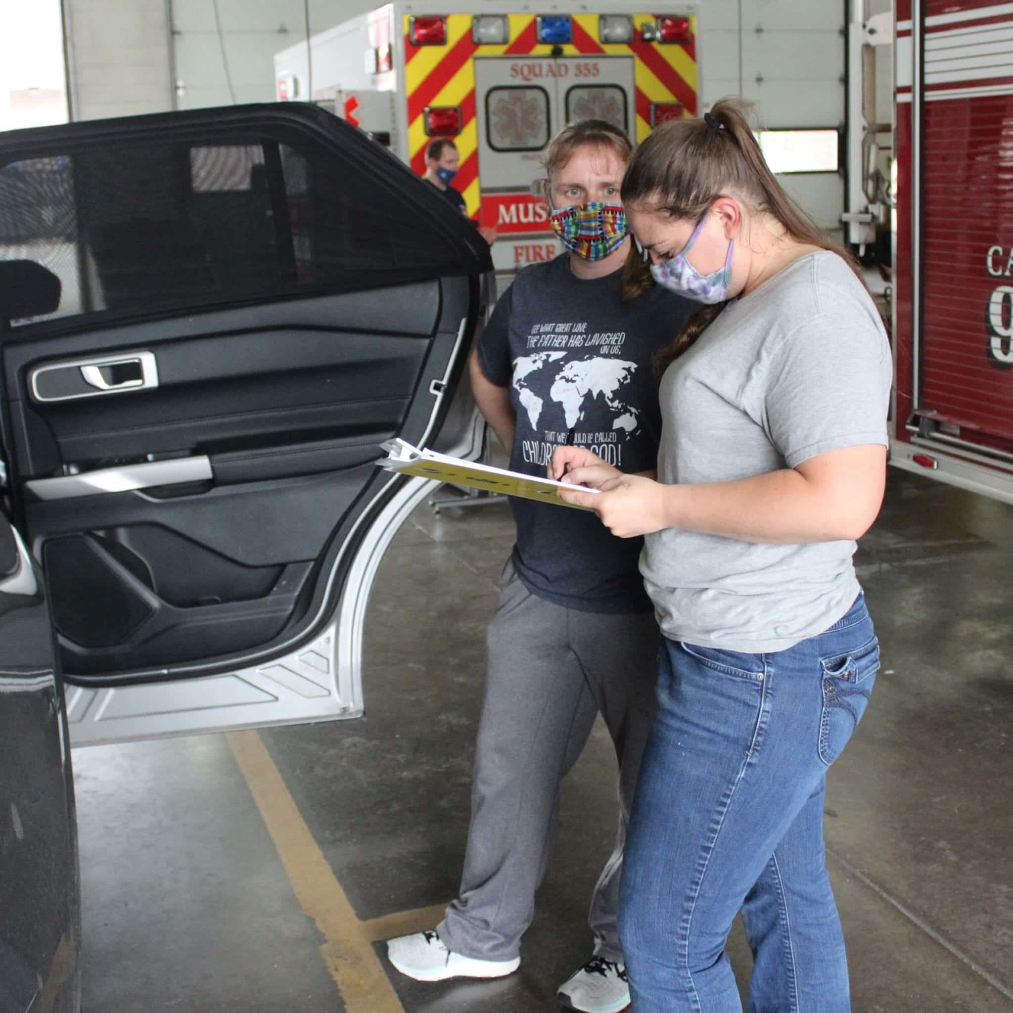 Fire Department has car seat technicians available