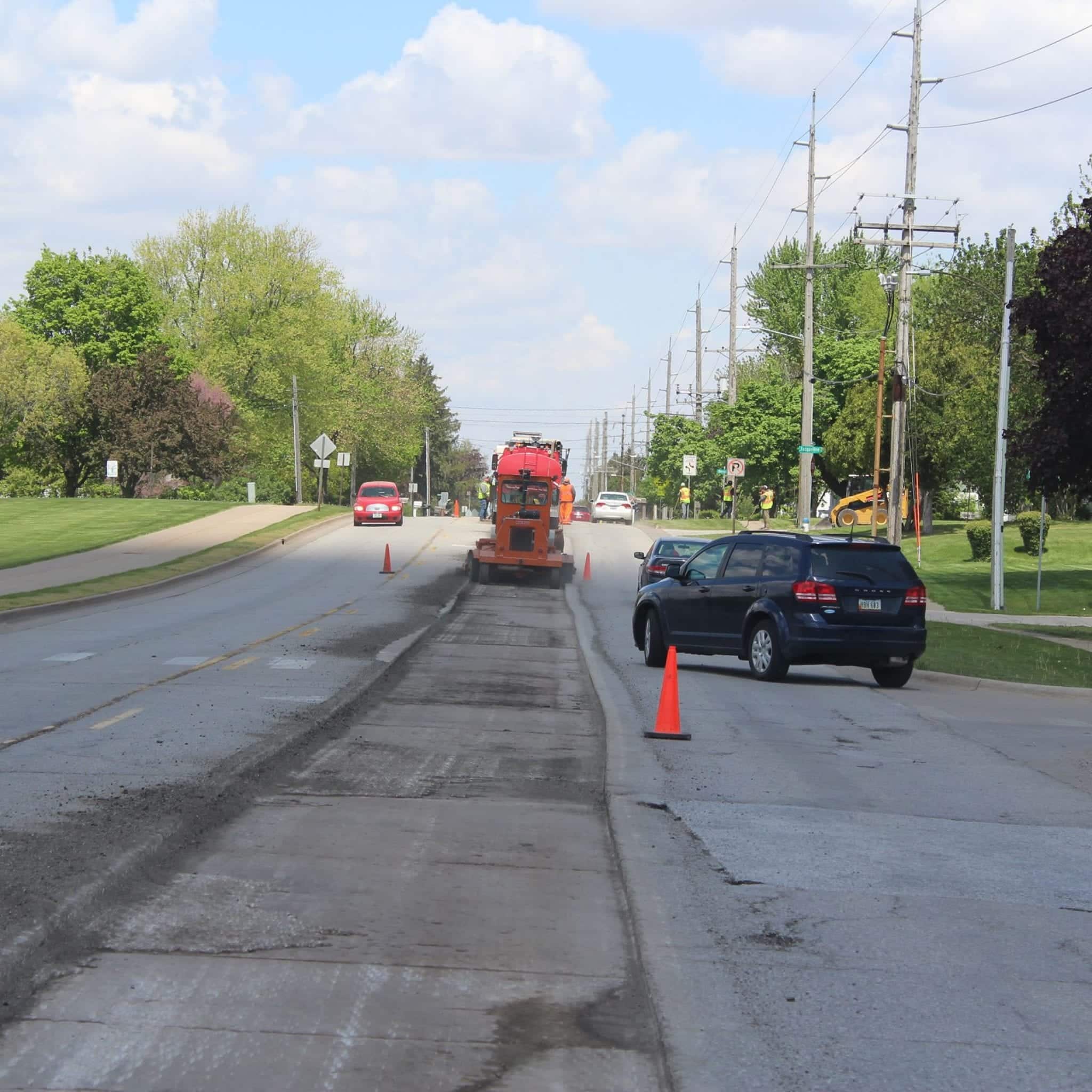 Milling for asphalt overlay nearly complete, paving starts next week