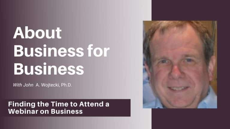 Finding the Time to Attend a Webinar on Business