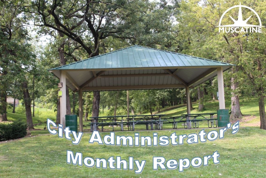 City of Muscatine monthly report of Departments released