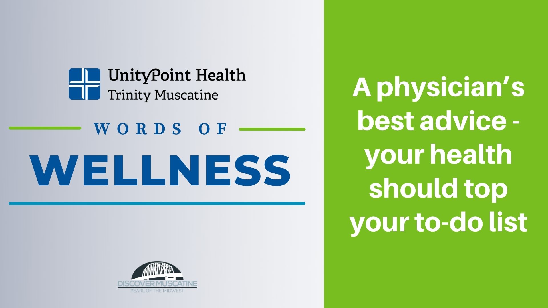 A physician’s best advice – your health should top your to-do list