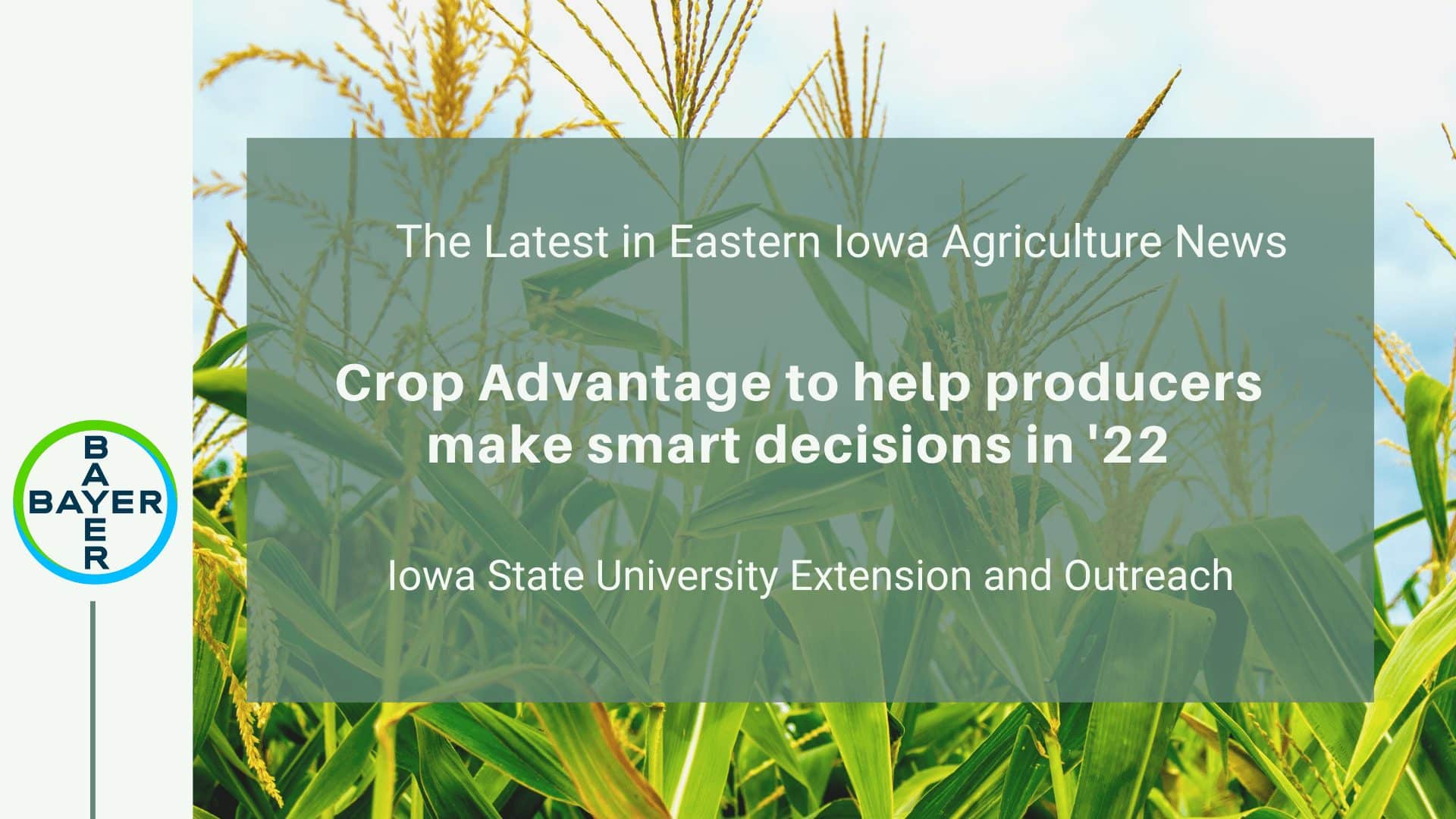 Crop Advantage to help producers make smart decisions in ’22