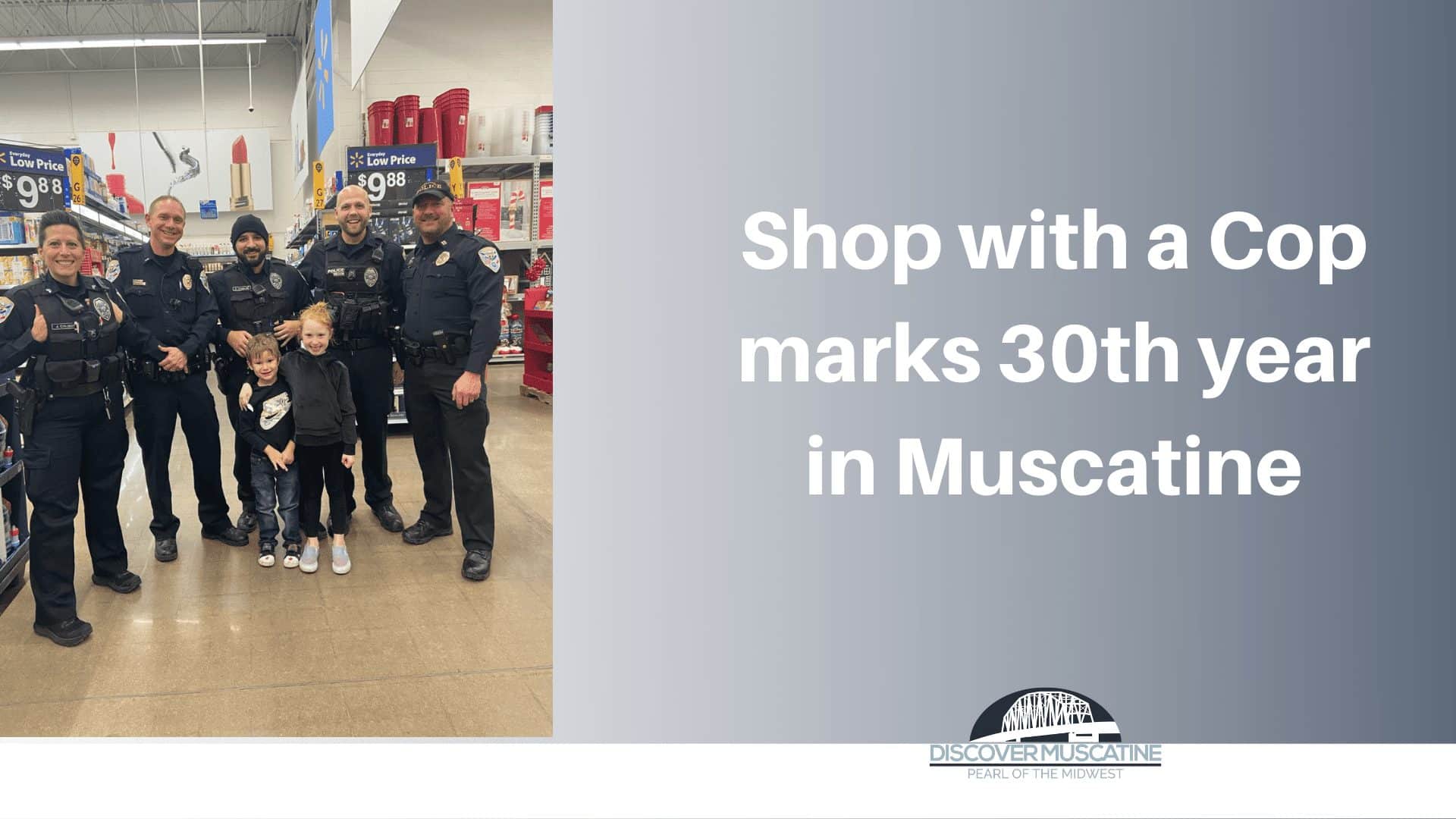 Shop with a Cop marks 30th year in Muscatine