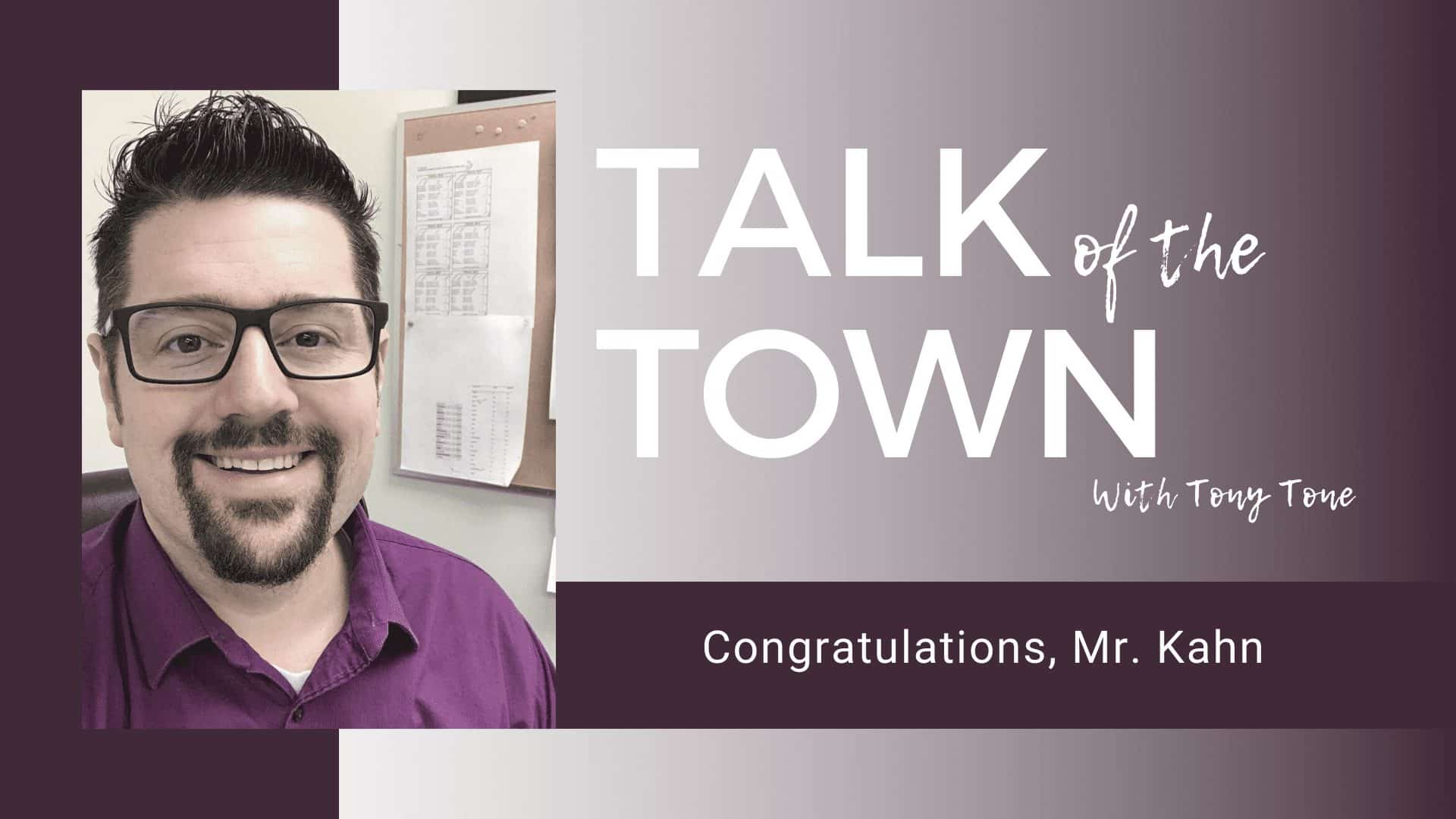 Congratulations, Mr. Kahn