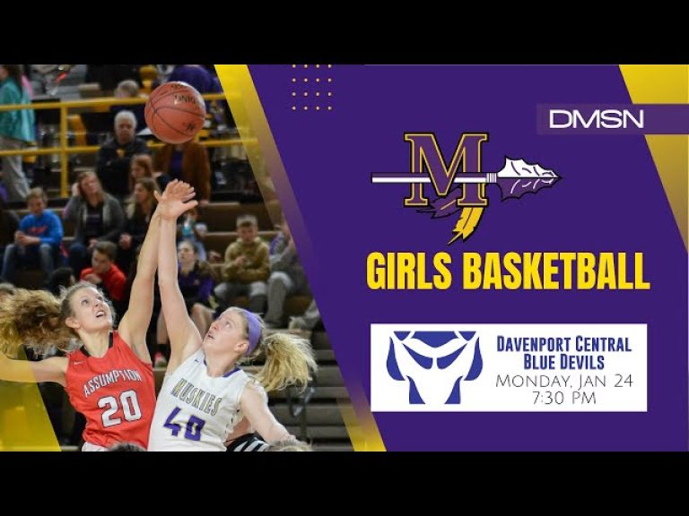 Muskie Girls Basketball vs Davenport Central Live Broadcast | DMSN