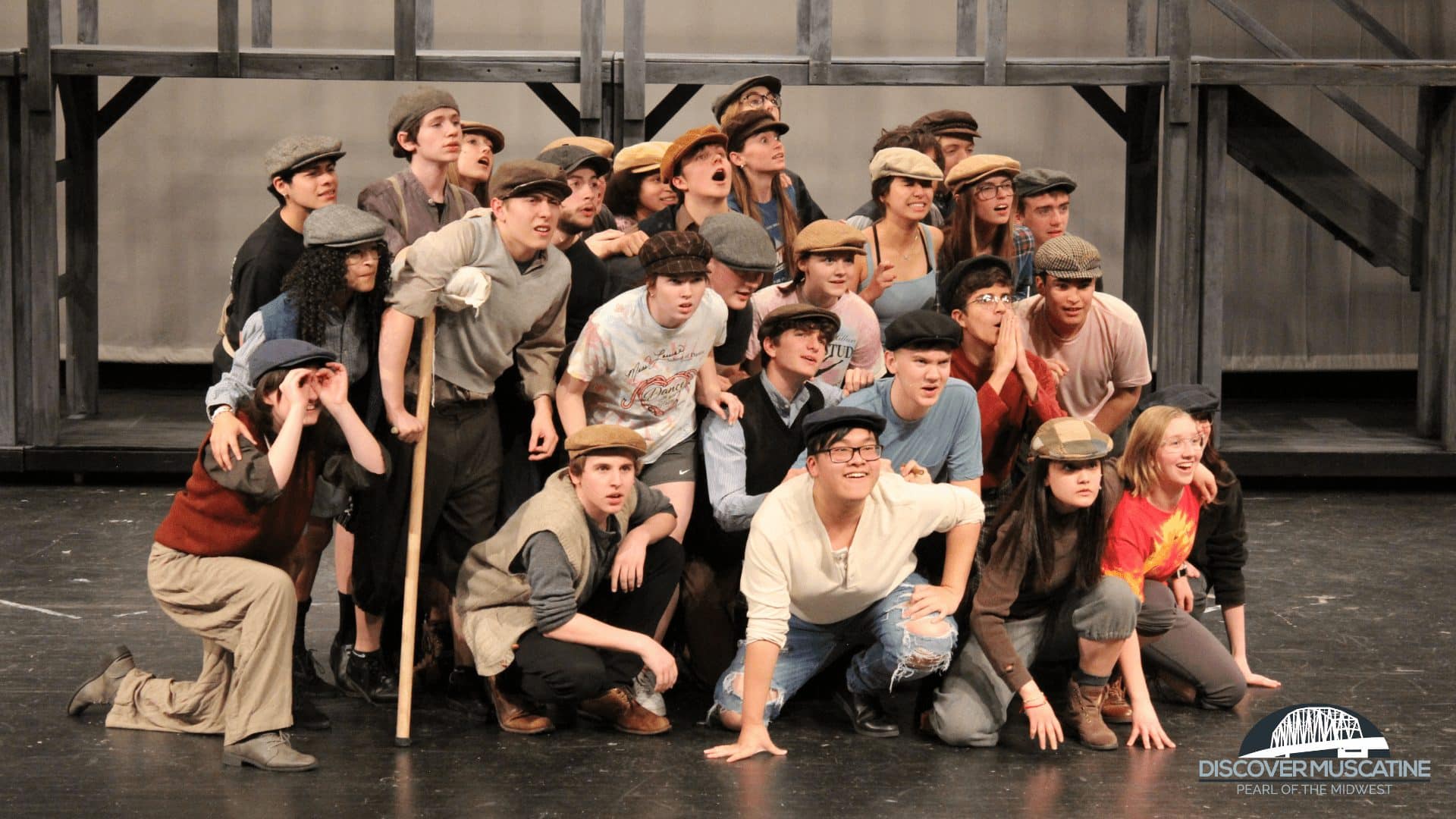 Watch What Happens Muscatine High School Newsies To Open Discover Muscatine