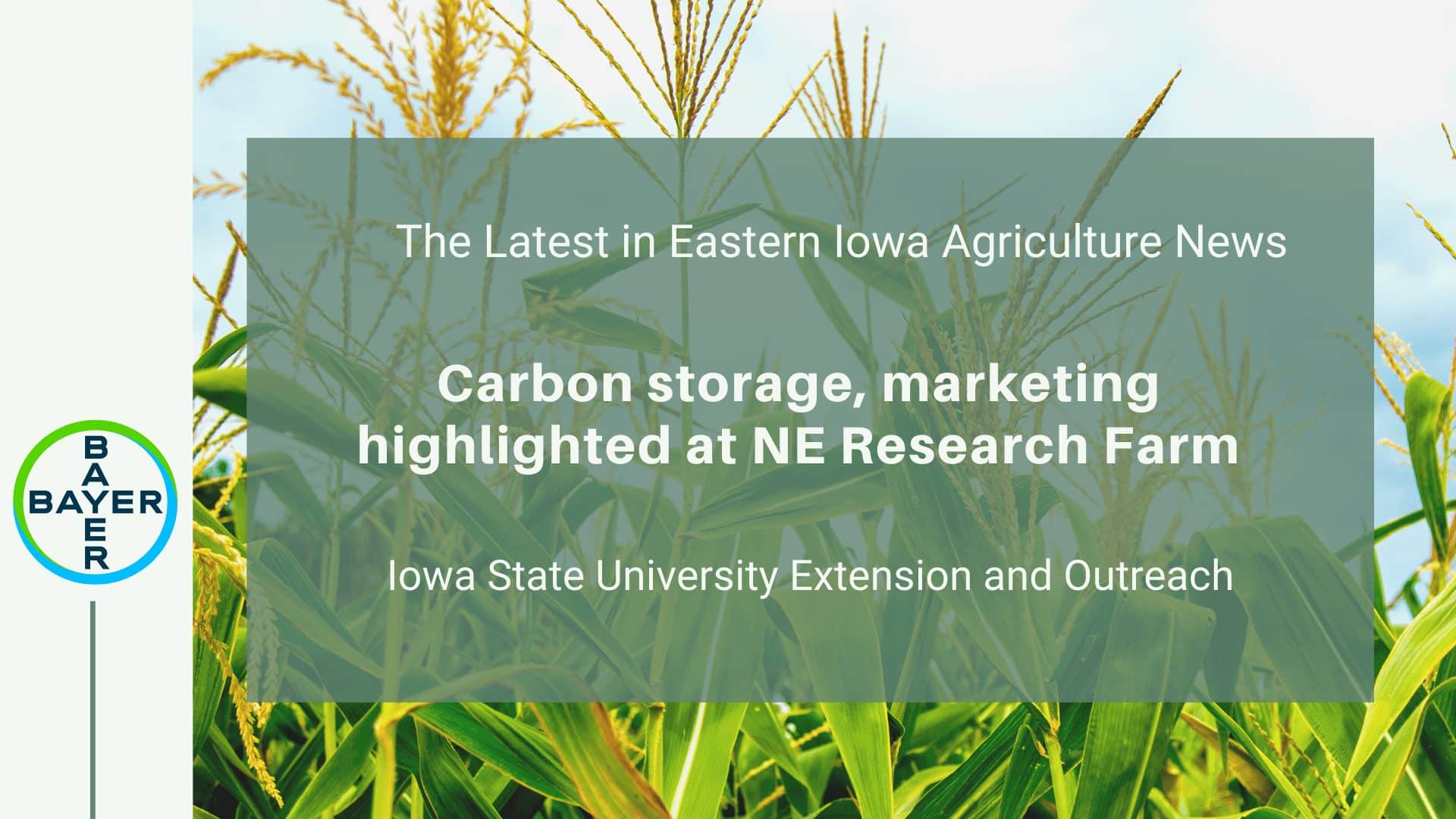 Carbon storage, marketing highlighted at NE Research Farm