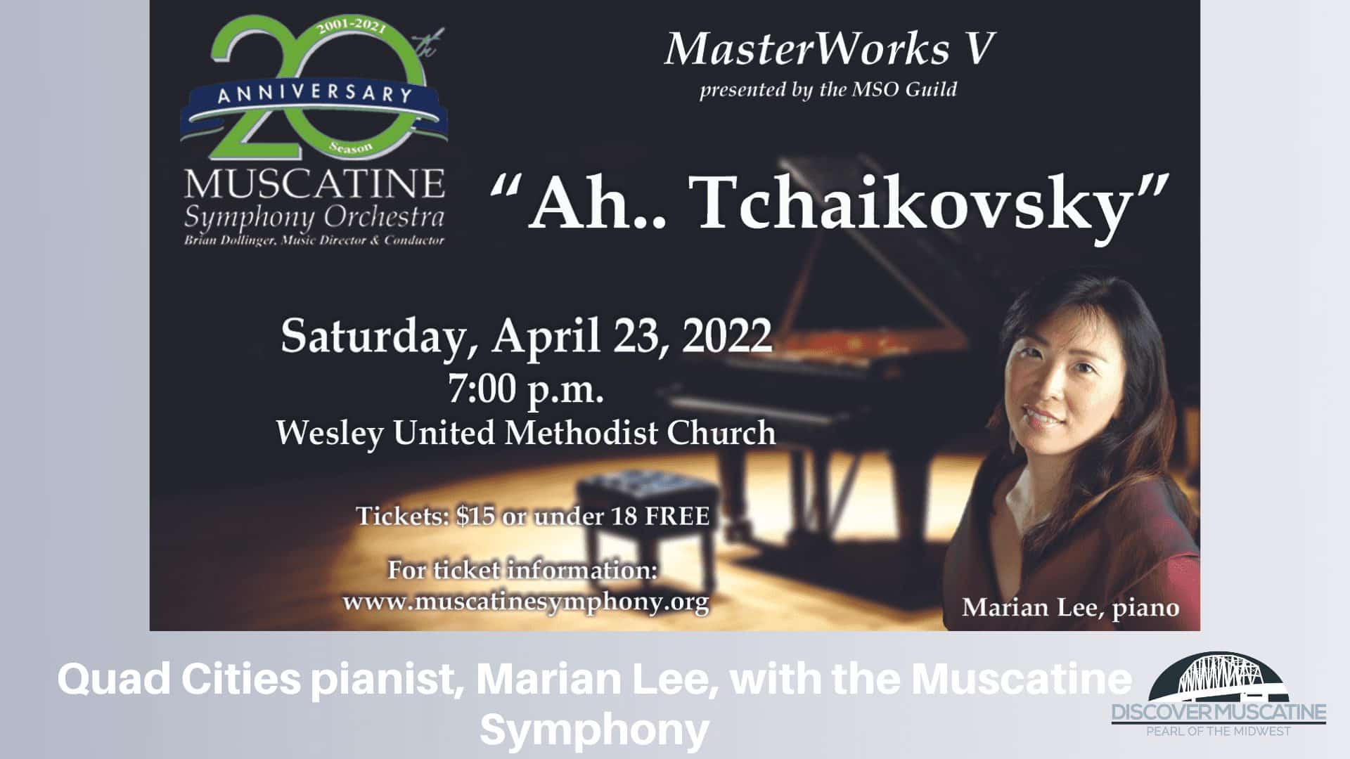 Quad Cities pianist, Marian Lee, with the Muscatine Symphony | Discover  Muscatine