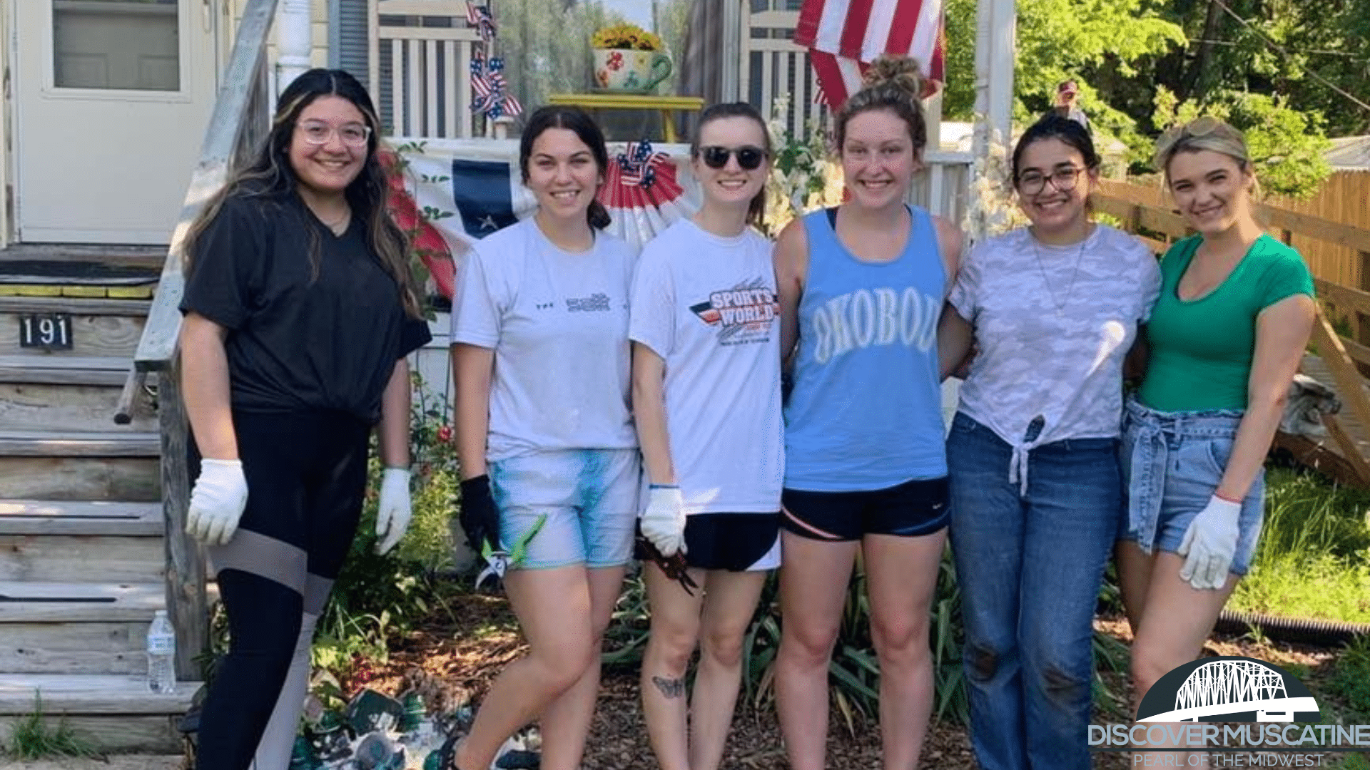 Intern Day of Caring assists with 19 projects in Muscatine