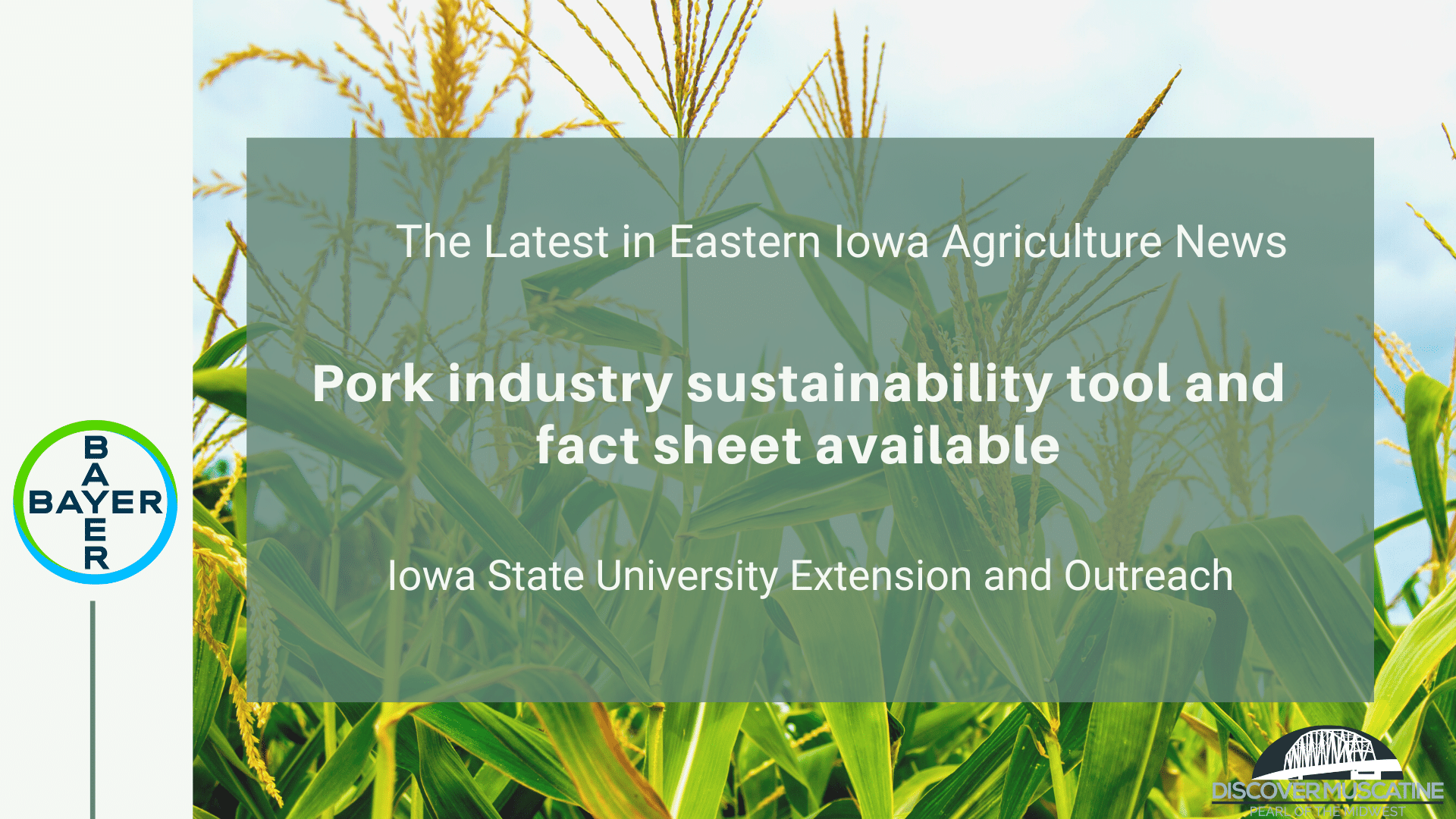 Pork industry sustainability tool and fact sheet available