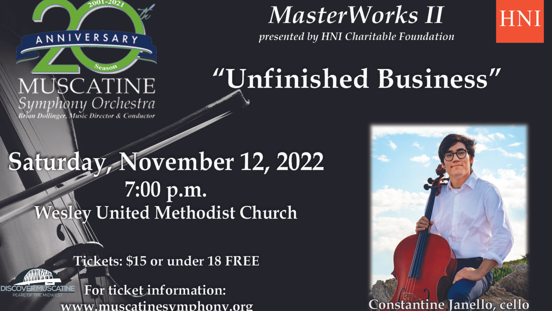 Taking up loose ends: Unfinished Business concert Nov. 12