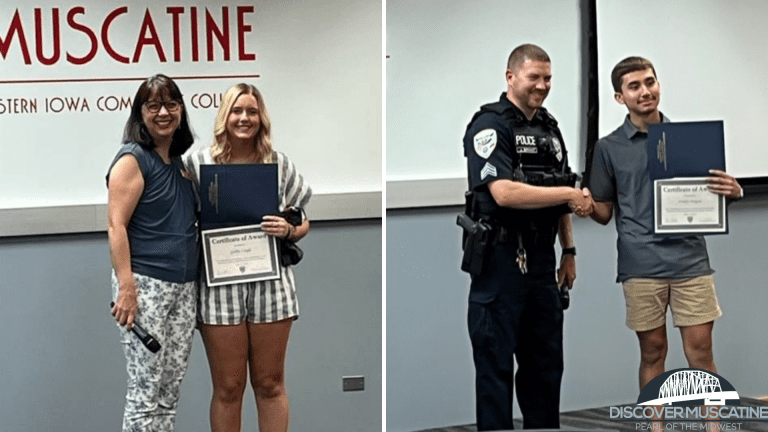 Two Junior Police Academy students receive scholarships