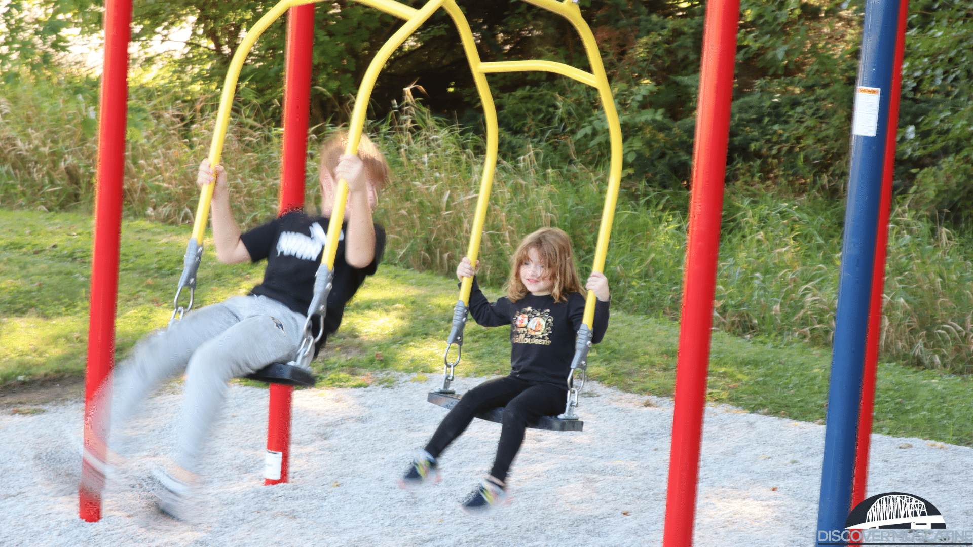 Grant brings new swings to park in Letts