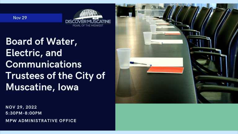 Board of Water, Electric, and Communications Trustees of the City of Muscatine, Iowa