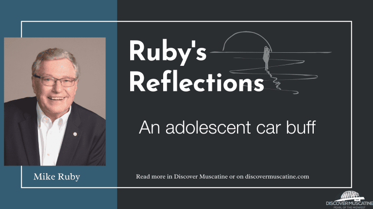 An adolescent car buff