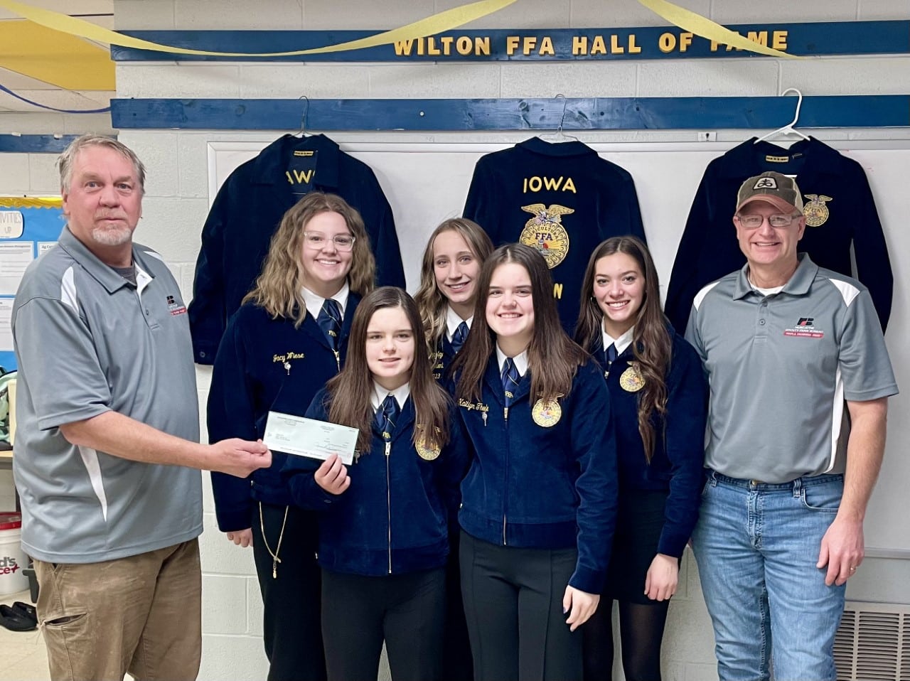 Wilton FFA receives donation from Muscatine Co. Farm Bureau | Discover ...