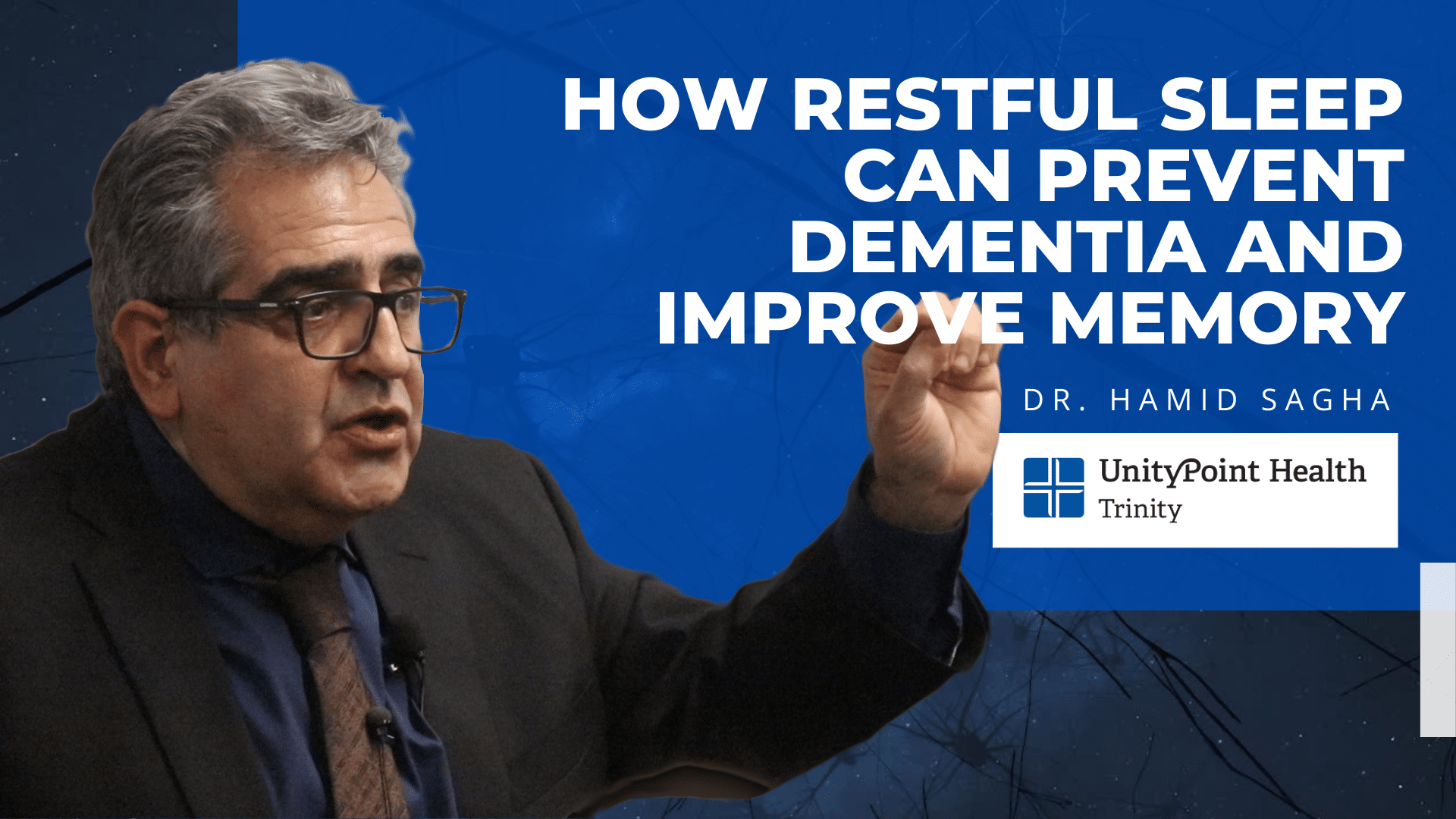 How restful sleep can prevent dementia and improve memory led by hamid
