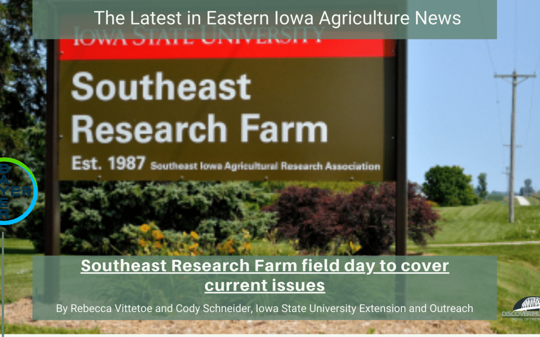 southeast research farm field day to cover current issues