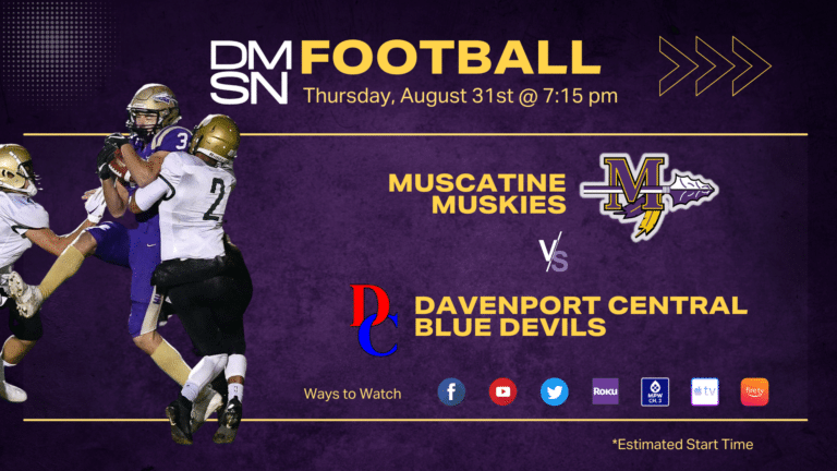 Muskie Football at Davenport Central | Live Broadcast