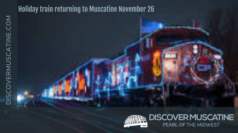 Holiday train returning to Muscatine November 26