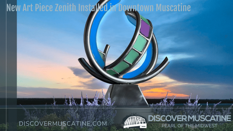 New Art Piece Zenith Installed in Downtown Muscatine