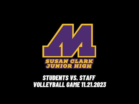 Susan Clark Jr. High Staff vs. Students Volleyball Game November 2023! | Muscatine Community School District