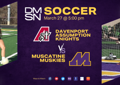 Muskie Girls Soccer hosts Davenport Assumption | Live Broadcast