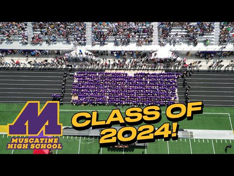 MHS Graduation 2024 Finale Drone | Muscatine Community School District
