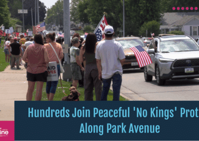 Hundreds Join Peaceful ‘No Kings’ Protest Along Park Avenue