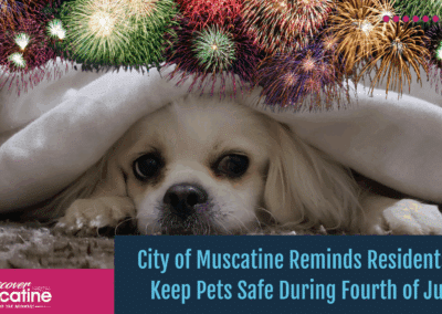 City of Muscatine Reminds Residents to Keep Pets Safe During Fourth of July